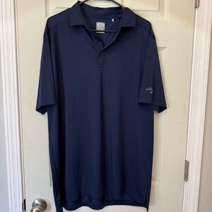 Callaway Opti-Dri Navy Golf Polo Shirt Men’s Large